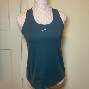 Nike Dri-Fit Swoosh Padded Sports Bra Tank Green